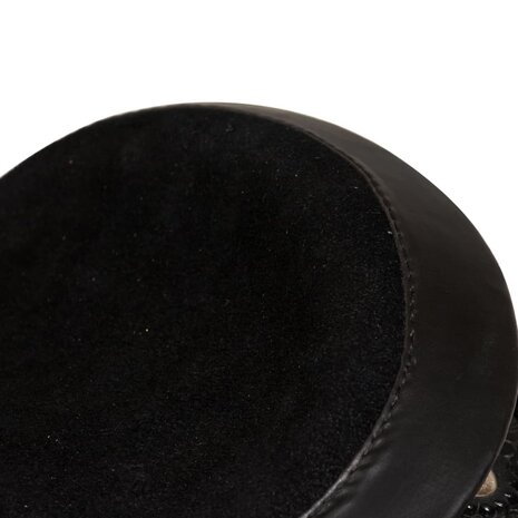 Western zadel, hoofdstel en borstriem 15&quot; echt leer zwart