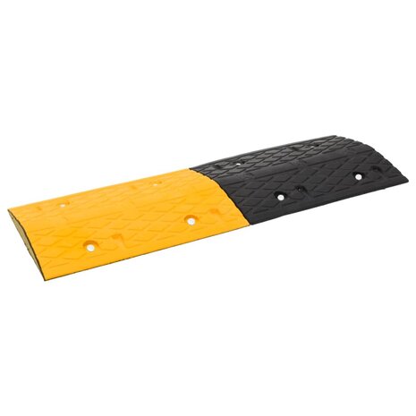 Verkeersdrempels 5 st 97x32,5x4 cm rubber geel en zwart