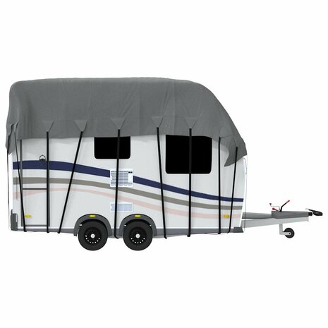 Caravan dakbedekking 500x300 cm vliesvlies grijs