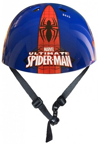 Marvel Spider-Man Skatehelm Blauw/Rood Maat 54/60 Cm