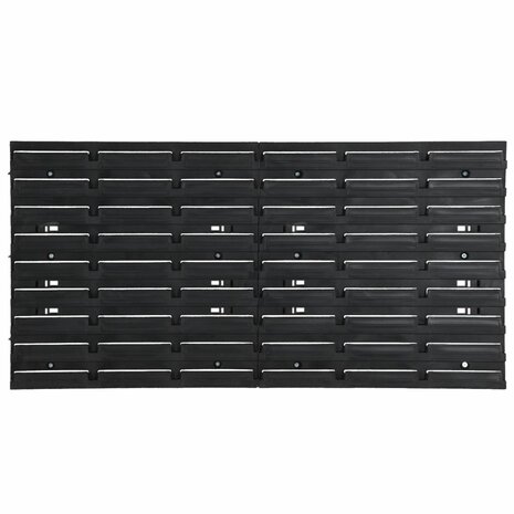 35-delige Sorteersysteemset 77x39 cm polypropeen rood en zwart