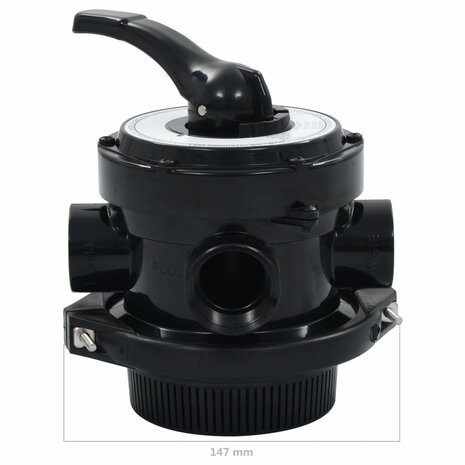 Multipoortventiel voor zandfilter 4-weg 1,5&quot; ABS