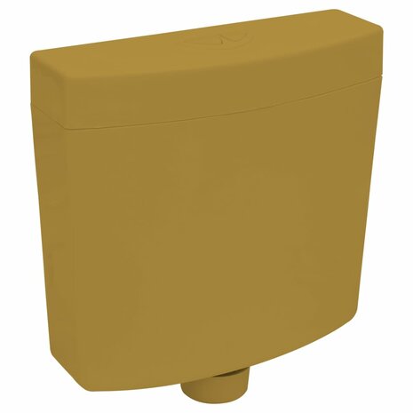 Toiletstortbak met watertoevoer onderin 3/6 L currygeel