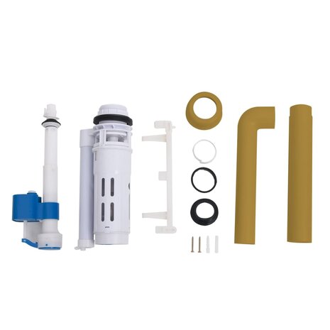Toiletstortbak met watertoevoer onderin 3/6 L currygeel