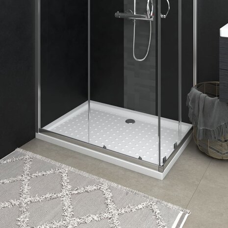 Douchebak met noppen 70x100x4 cm ABS wit