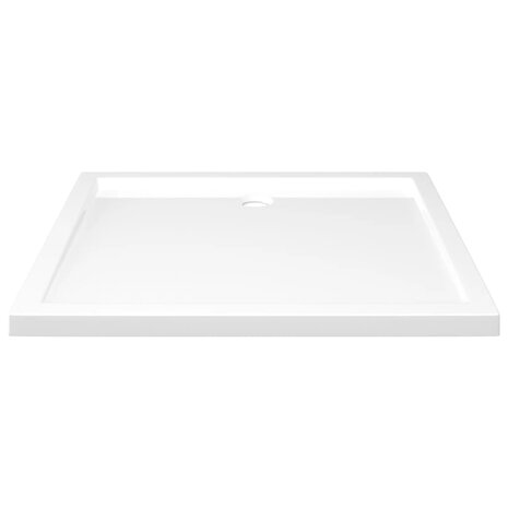 Douchebak rechthoekig 80x90 cm ABS wit