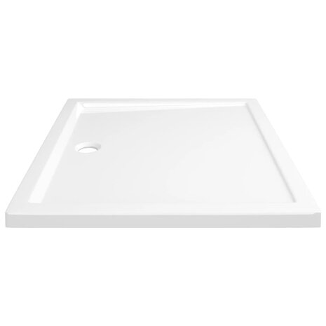 Douchebak rechthoekig 80x90 cm ABS wit
