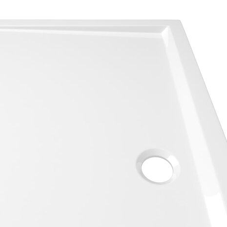 Douchebak rechthoekig 80x90 cm ABS wit