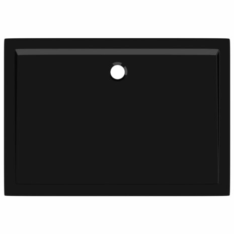 Douchebak rechthoekig 80x110 cm ABS zwart