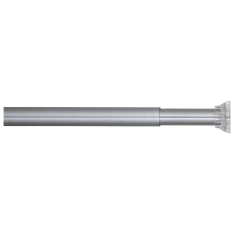Douchegordijnstang telescopisch 155-255 cm mataluminium