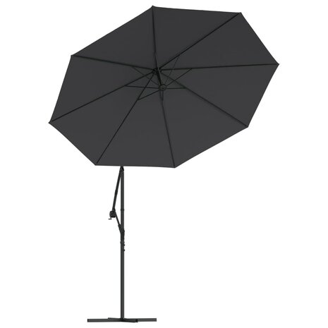 Vervangingsdoek voor zweefparasol 350 cm zwart