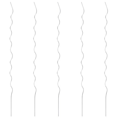 Plantenstok spiraal 170 cm gegalvaniseerd staal 5 st