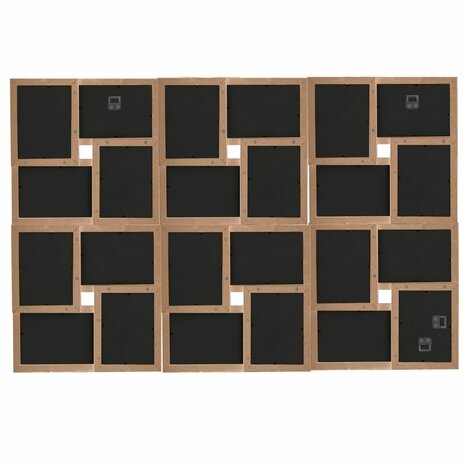Fotolijst voor 24x(13x18 cm) foto MDF lichtbruin