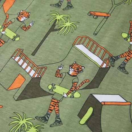 Kinderpyjama met korte mouwen 92 lichtkakikleurig