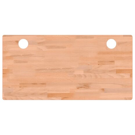 Bureaublad 110x55x4 cm massief beukenhout