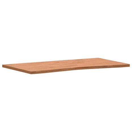 Bureaublad 110x(55-60)x2,5 cm massief beukenhout