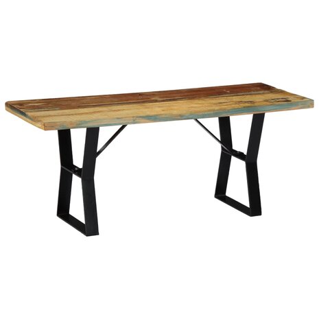 Bankje 110 cm massief gerecycled hout