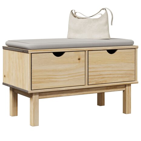 Gangbankje OTTA 80x40x45 cm massief grenenhout