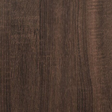 Wandkast 100x20x30 cm bewerkt hout bruin eikenkleur
