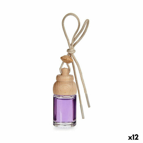 Auto Luchtverfrisser Lavendel Hout Glas 8 Ml (12 Stuks)