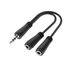 Hama Audio-splitter 3,5-mm-jack-stekker- 2x 3,5mm-jack-aansluiting Stereo_