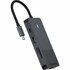 Rapoo 8in1 USB-C Multiport Adapter Zwart_