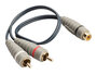 Bandridge BAL4600 Subwooferkabel 2x Rca Male - Rca Female 0.20 M Blauw_