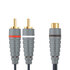 Bandridge BAL4600 Subwooferkabel 2x Rca Male - Rca Female 0.20 M Blauw_